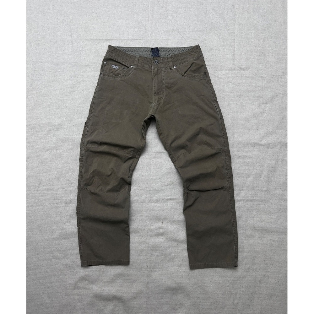 Kuhl Vintage Patina Dye Pants Men's 32x28 Brown Outdoor Hiking Casual Stretch
